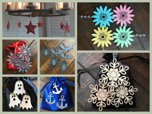 Chandelier charms, holiday and seasonal decor, home accents