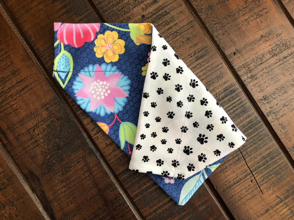 Easter Over-the-Collar Reversible Dog Bandana ~ Four Sizes, Optional Personalization