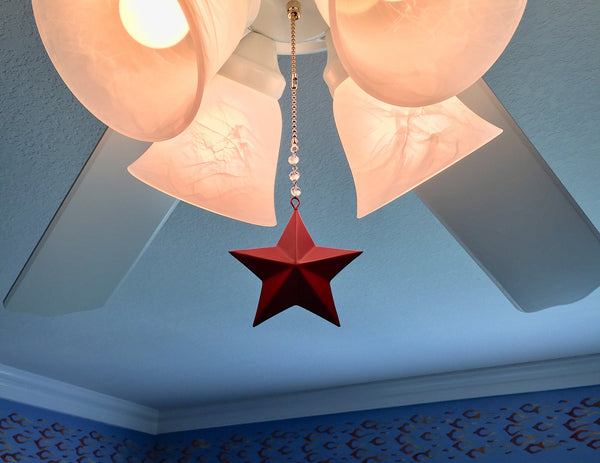 Star Ceiling Fan Pull Chain ~ Four Color Options