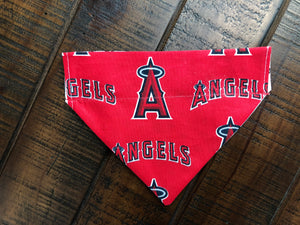 Los Angeles Angels Over-the-Collar Reversible Dog Bandana ~ Four Sizes, Optional Personalization