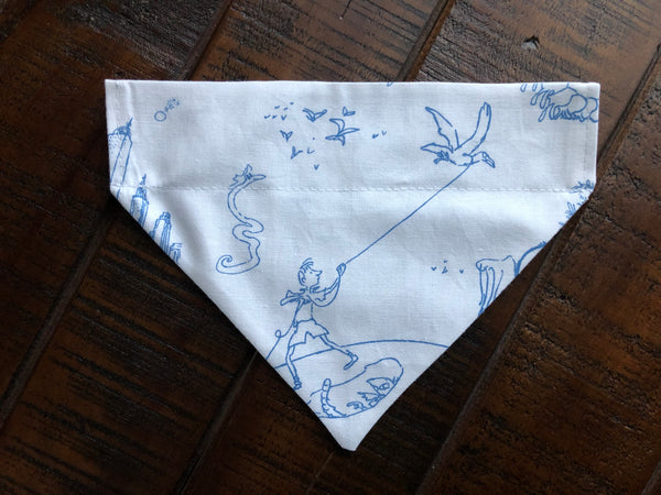 James and the Giant Peach Over-the-Collar Reversible Dog Bandana ~ Four Sizes, Optional Personalization