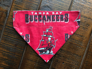 Tampa Bay Buccaneers Over-the-Collar Reversible Dog Bandana ~ Three Sizes, Optional Personalization