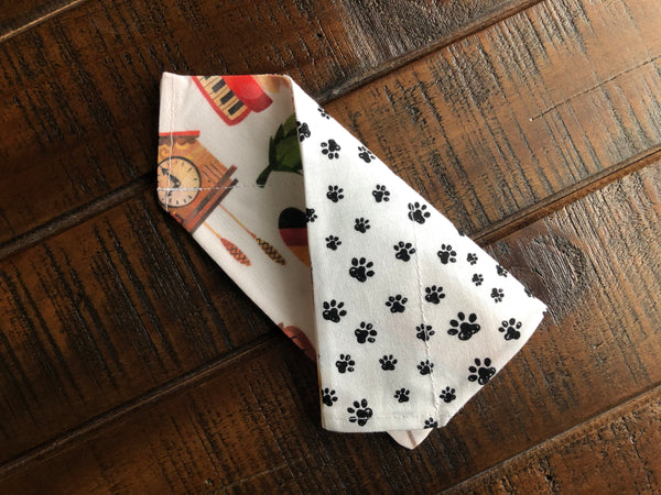Oktoberfest Over-the-Collar Reversible Dog Bandana ~ Four Sizes, Two Fabric Choices, Optional Personalization