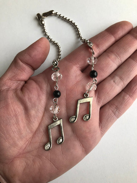Music Notes Ceiling Fan Pull Chains ~ Set of 2