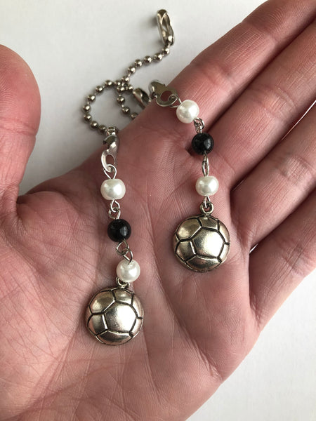 Soccer Ball Ceiling Fan Pull Chains ~ Set of 2