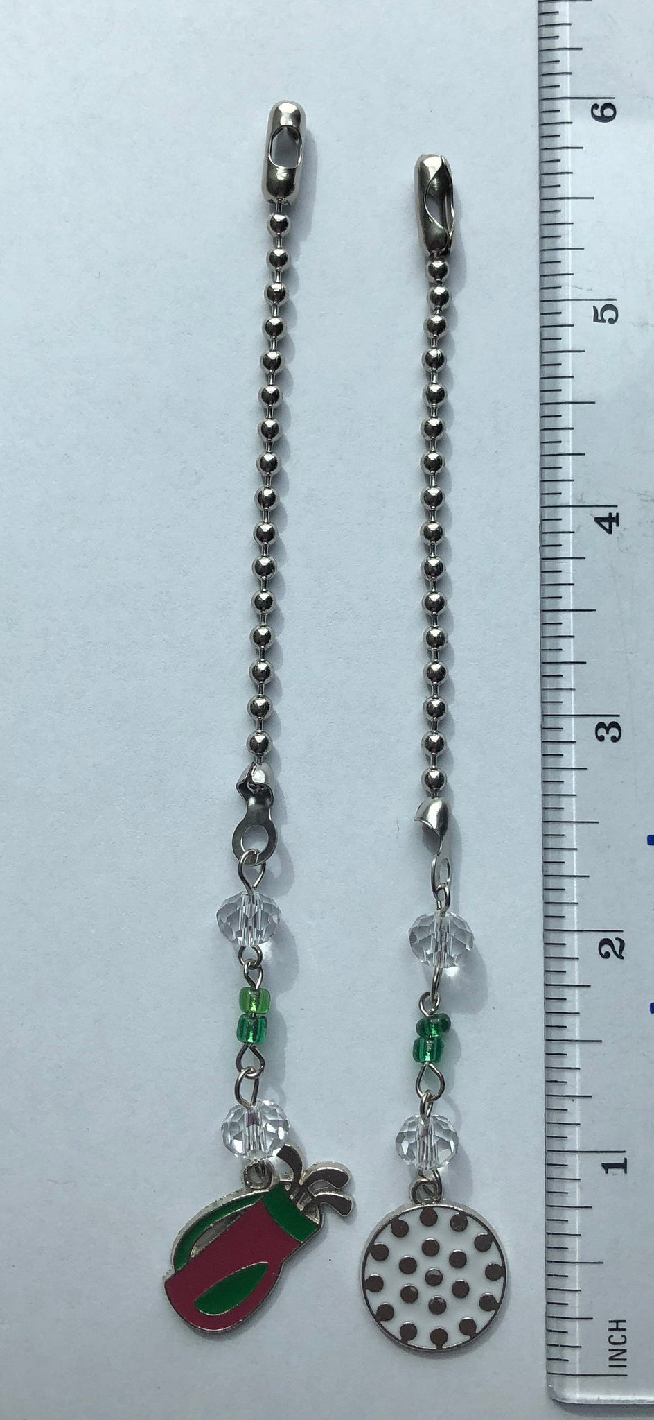 Golf Ceiling Fan Pull Chains ~ Set of 2, Three Different Sets