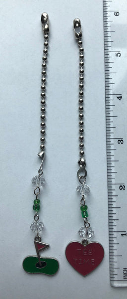 Golf Ceiling Fan Pull Chains ~ Set of 2, Three Different Sets
