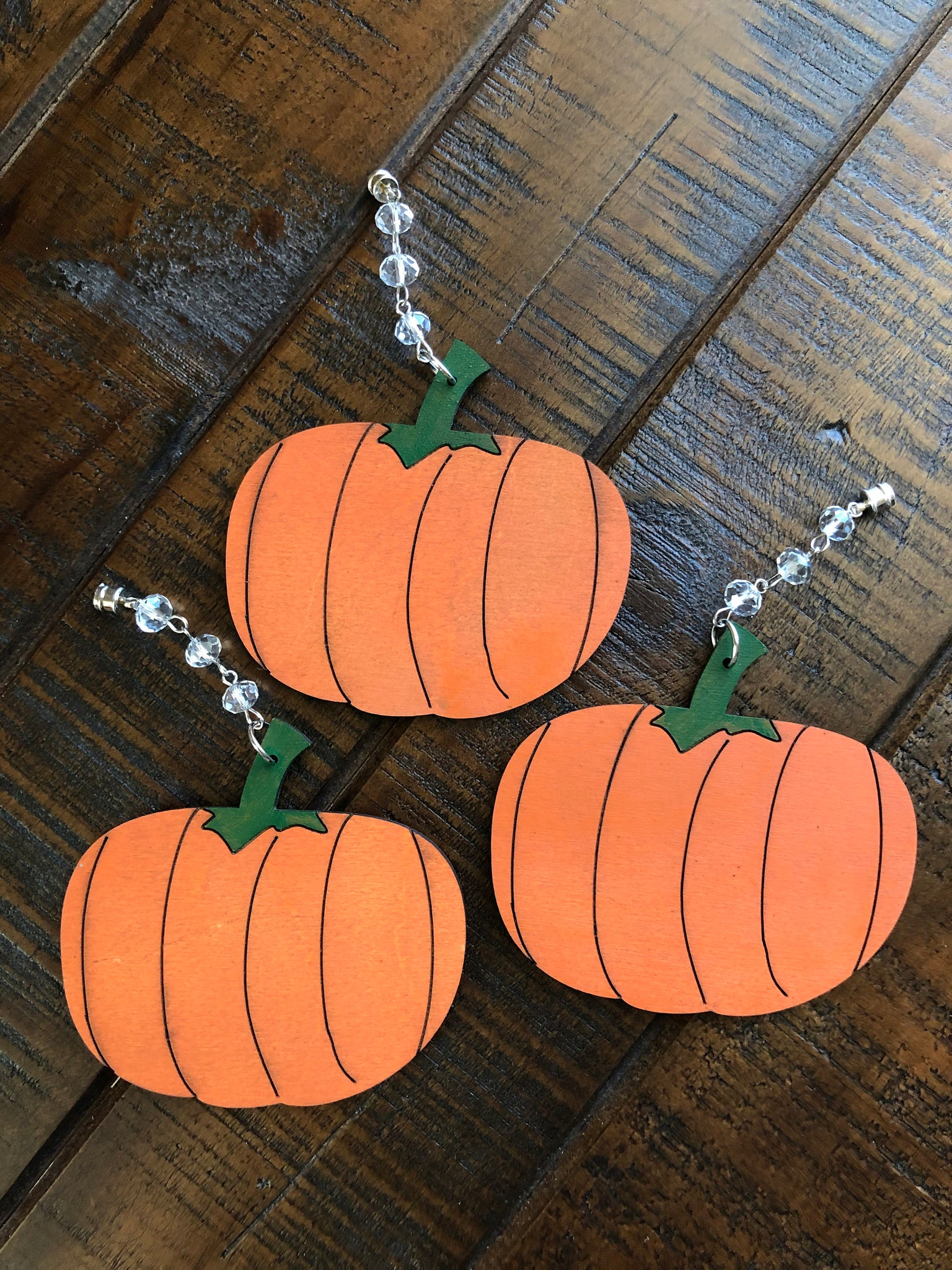 Pumpkin Chandelier Charms ~ Set of 3